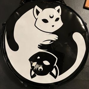 Killstar HEAVILY DAMAGED Yin Yang Cat Purse